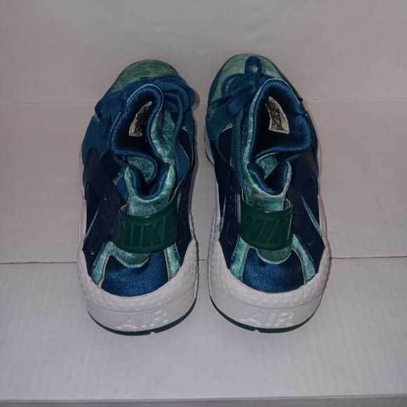 NIKE HUARACHE GREEN ABYSS TURBO GREEN SNEAKERS - Picture 3 of 7